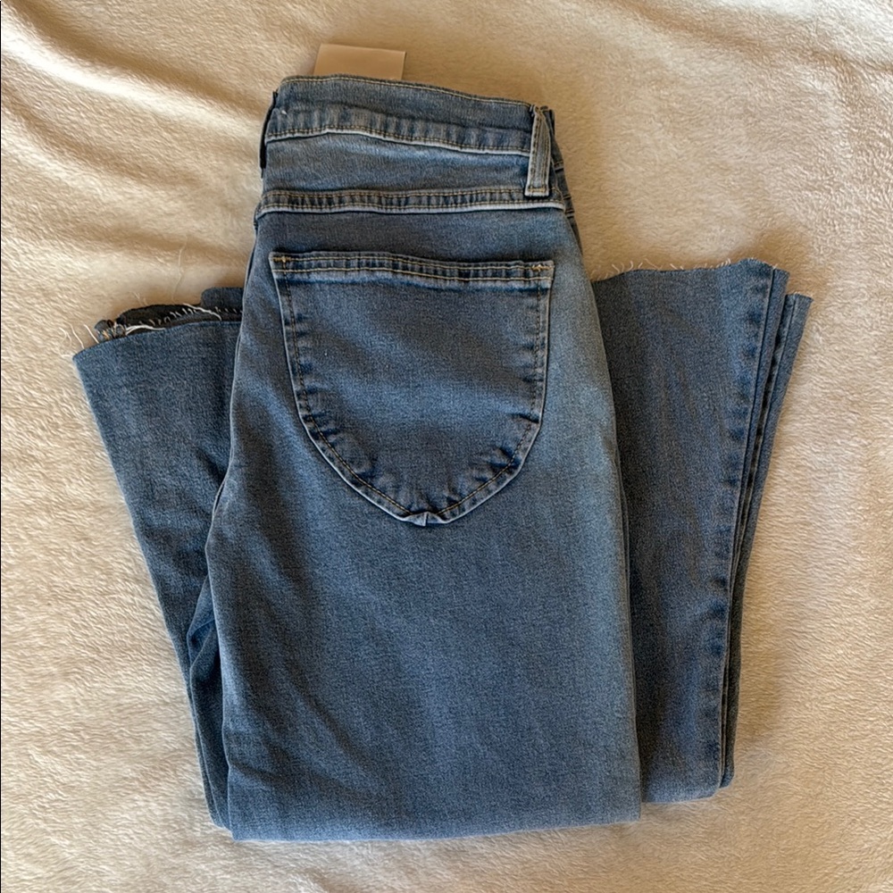 Forever 21 Light Blue Straight Leg Jeans